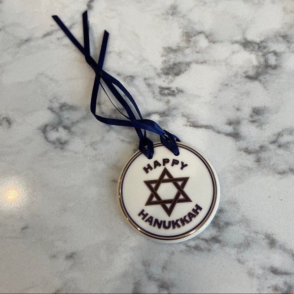 Happy Hanukkah basket tie on by Longaberger pottery - Picture 6 of 6